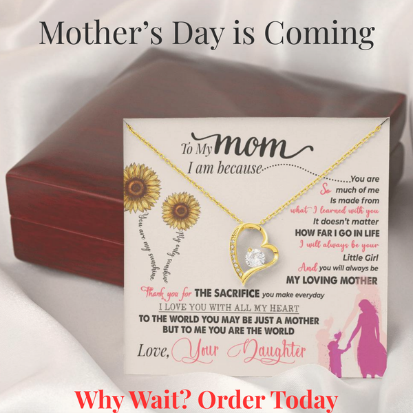 Forever Love Necklace, A Heartfelt Gift for Mom From Daughter