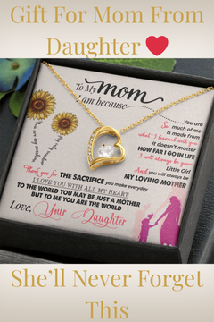 Forever Love Necklace, A Heartfelt Gift for Mom From Daughter