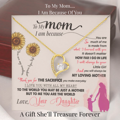 Forever Love Necklace, A Heartfelt Gift for Mom From Daughter