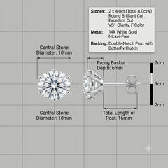 The "Timeless Sparkle" Solitaire Stud Earrings