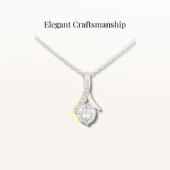 For Mom Alluring Beauty Necklace from Son with Meaningful Message Card