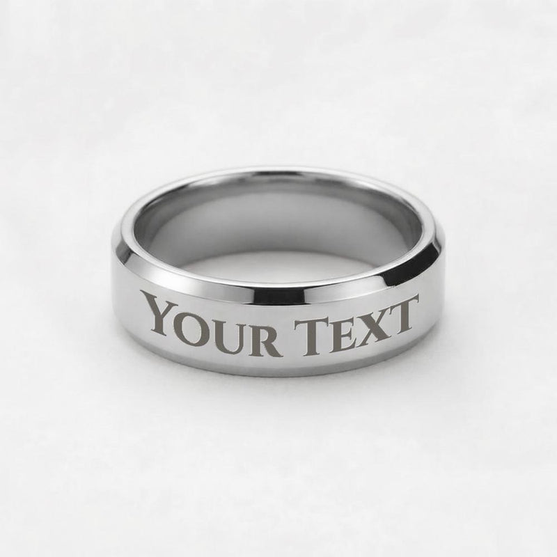 "Forever Inscribed" Men's Custom Engraved Band Ring