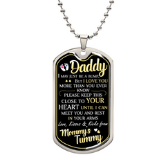 For Dad-Custom Engraved Dog Tag Necklace