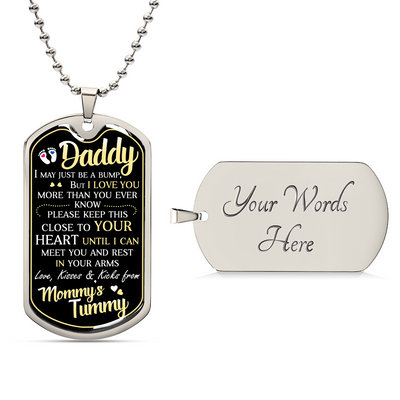For Dad-Custom Engraved Dog Tag Necklace