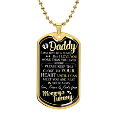 For Dad-Custom Engraved Dog Tag Necklace
