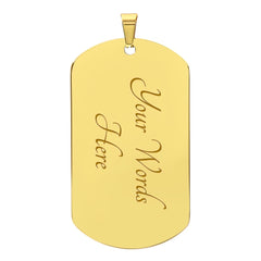For Dad-Custom Engraved Dog Tag Necklace