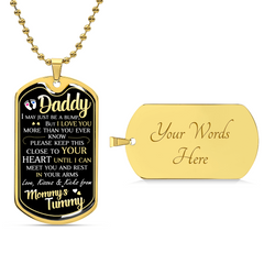 For Dad-Custom Engraved Dog Tag Necklace