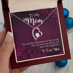 Forever Love Pendant Necklace, Sentimental Gift for Mom