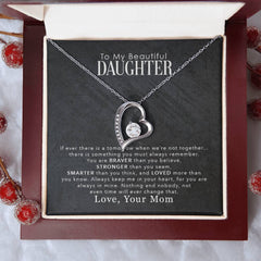 To My Daughter From Mom-Forever Love Necklace-Keepsake Gift For Daughter
