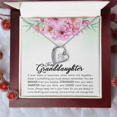 To Brave Granddaughter From Grandmother-Forever Love Necklace
