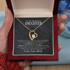 To My Daughter From Mom-Forever Love Necklace-Keepsake Gift For Daughter