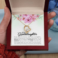 To Brave Granddaughter From Grandmother-Forever Love Necklace