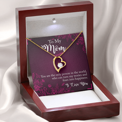 Forever Love Pendant Necklace, Sentimental Gift for Mom