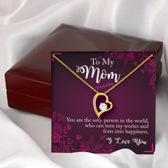 Forever Love Pendant Necklace, Sentimental Gift for Mom