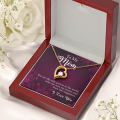 Forever Love Pendant Necklace, Sentimental Gift for Mom