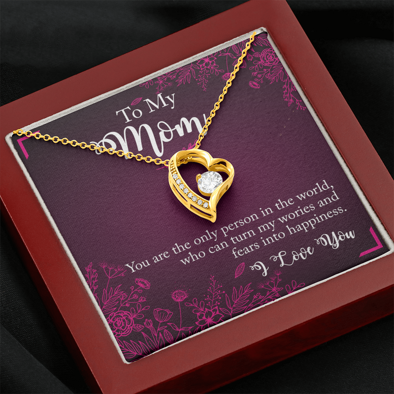 Forever Love Pendant Necklace, Sentimental Gift for Mom