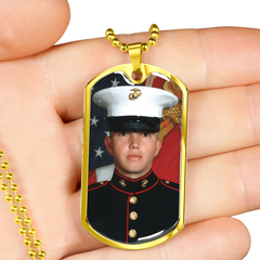 Buyer Upload Dog Tag Necklace with Engraving
