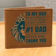 Father's Day Gift Wallet-#1 Dad From Daughter