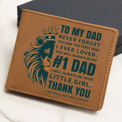 Father's Day Gift Wallet-#1 Dad From Daughter