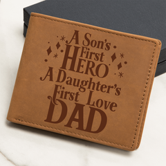For Dad-From Son & Daughter-Father's Day Wallet Gift