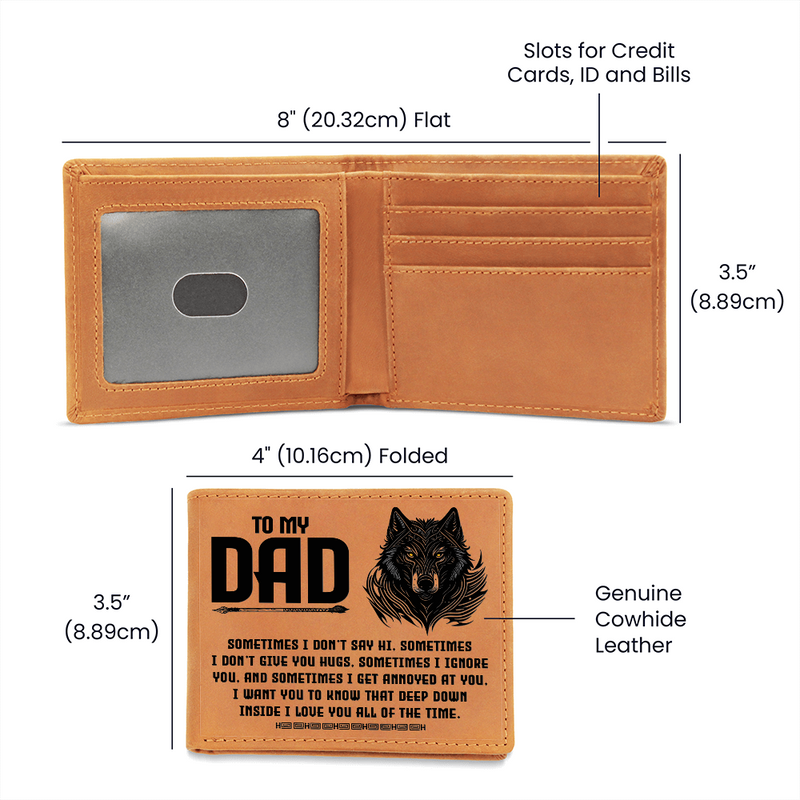 Father's Day Wallet for Dad-Love You All The Time