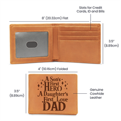 For Dad-From Son & Daughter-Father's Day Wallet Gift