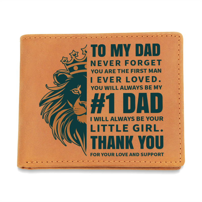 Father's Day Gift Wallet-#1 Dad From Daughter