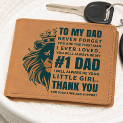 Father's Day Gift Wallet-#1 Dad From Daughter