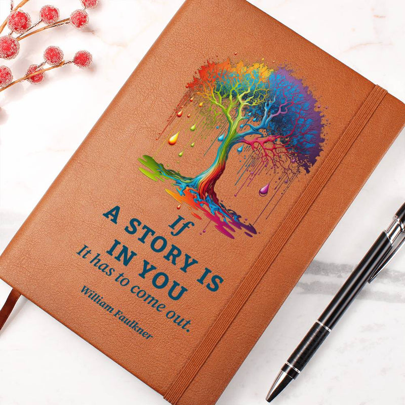 To The Writer In You – If A Story Is In You, It Has To Come Out Genuine Leather Journal