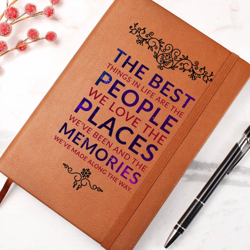 People, Places, Memories - Leather Cover Journal