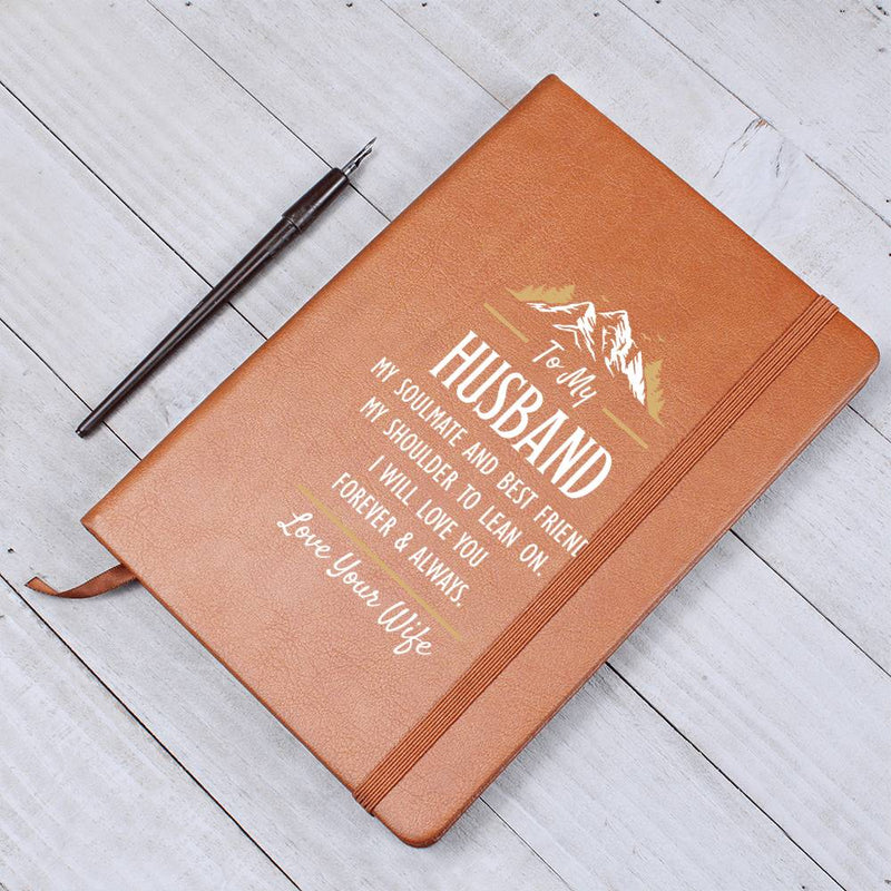 To My Husband-Graphic Genuine Leather Journal