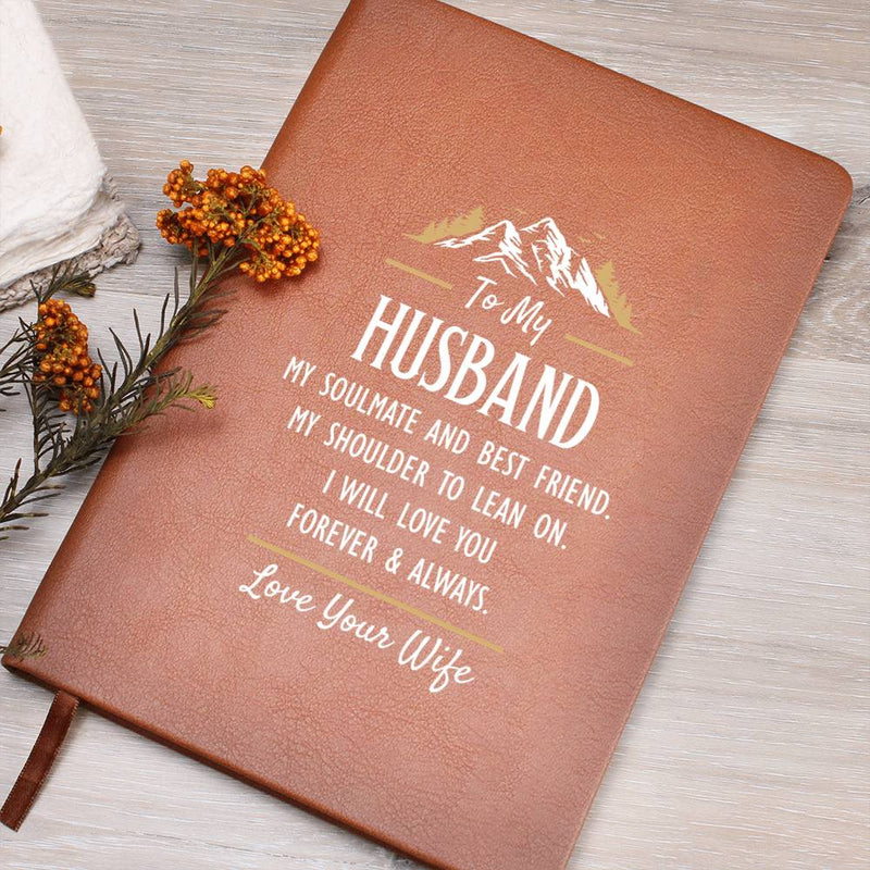 To My Husband-Graphic Genuine Leather Journal