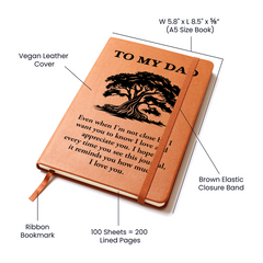 To My Dad-Graphic Journal Gift For Father's Day