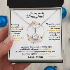 To My Daughter-Sentimental Gift From Mom-Eternal Hope Necklace For Her Journey