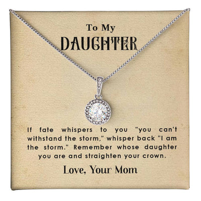 To My Daughter From Mom-Eternal Hope Necklace-A Meaningful Gift For Her Journey