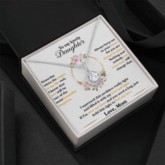 To My Daughter-Sentimental Gift From Mom-Eternal Hope Necklace For Her Journey