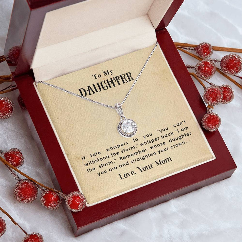 To My Daughter From Mom-Eternal Hope Necklace-A Meaningful Gift For Her Journey