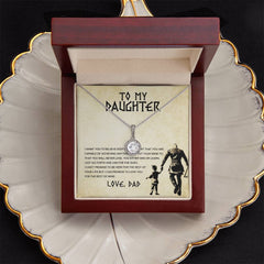 To My Daughter-Meaningful Gift From Dad-Eternal Hope Necklace-Keepsake For Everyday Strength