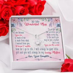Alluring Beauty Necklace from Daughter to Mom
