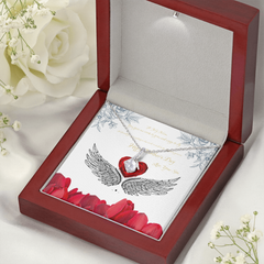 For Mom Alluring Beauty Necklace from Son with Meaningful Message Card