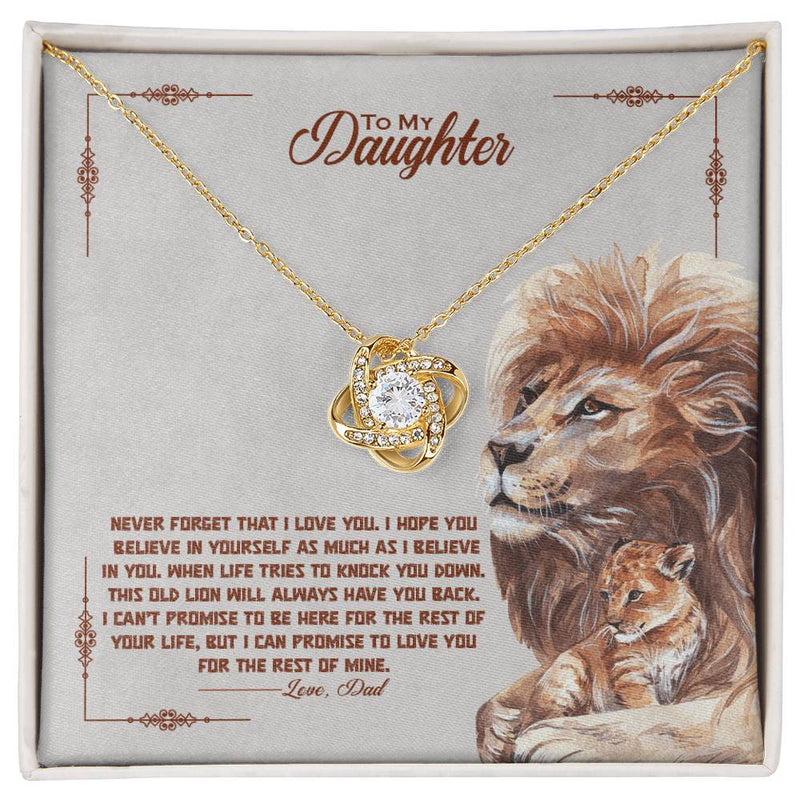 Celebrating Father Daughter Bond-Love Knot Necklace – A Timeless Keepsake