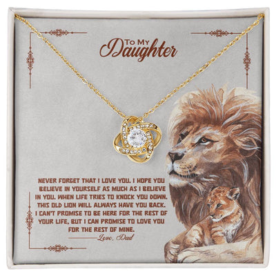 Celebrating Father Daughter Bond-Love Knot Necklace – A Timeless Keepsake
