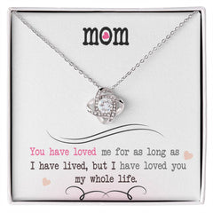 Mother's Day Love Knot Necklace Gift for Mom