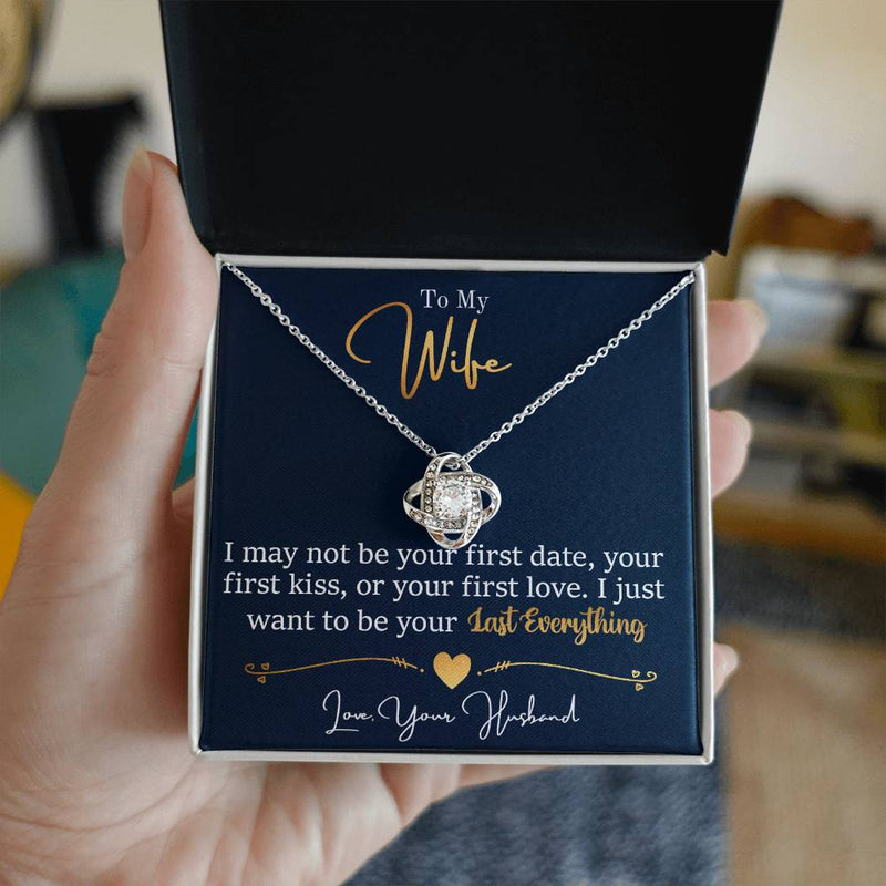 🤍 I Just Want to be Your Last Everything - Forever Lasting Love Knot Necklace
