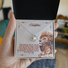 Celebrating Father Daughter Bond-Love Knot Necklace – A Timeless Keepsake