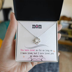 Mother's Day Love Knot Necklace Gift for Mom