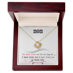 Mother's Day Love Knot Necklace Gift for Mom