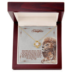 Celebrating Father Daughter Bond-Love Knot Necklace – A Timeless Keepsake