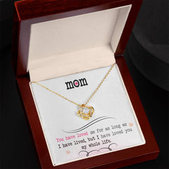 Mother's Day Love Knot Necklace Gift for Mom