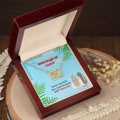Best Friends Bonded For Life - A Friendship of Two Hearts Necklace